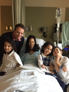 The moment I was waiting for!! My family all together again shortly after surgery. God is good!!